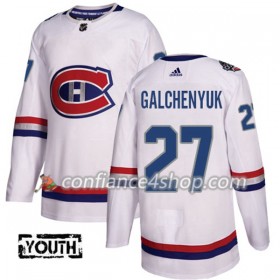 Adidas Maillot de Hockey Montreal Canadiens Alex Galchenyuk 27 2017-2018 Blanc Classic Authentic - Enfant